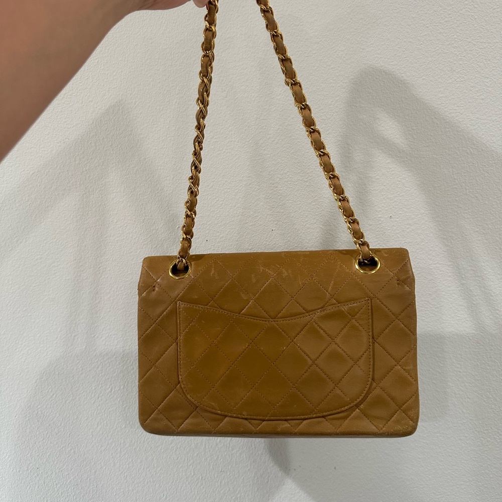 Vintage Chanel Brown Quilted Shoulder Bag - Picture 6 of 7